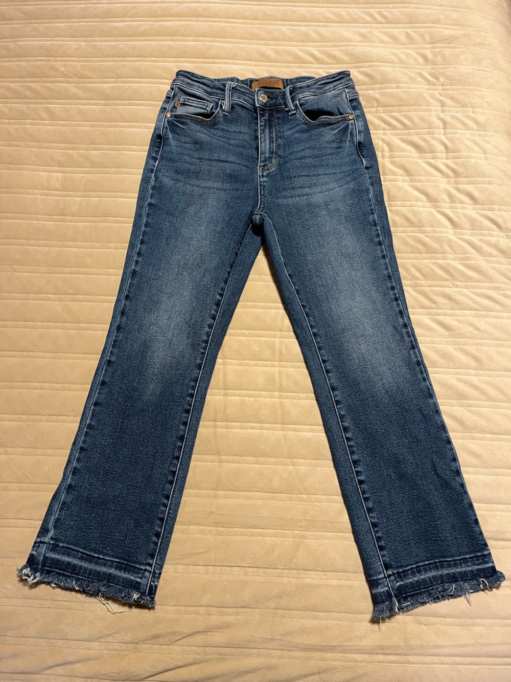 Judy Blue Kick Flare with Raw Hem